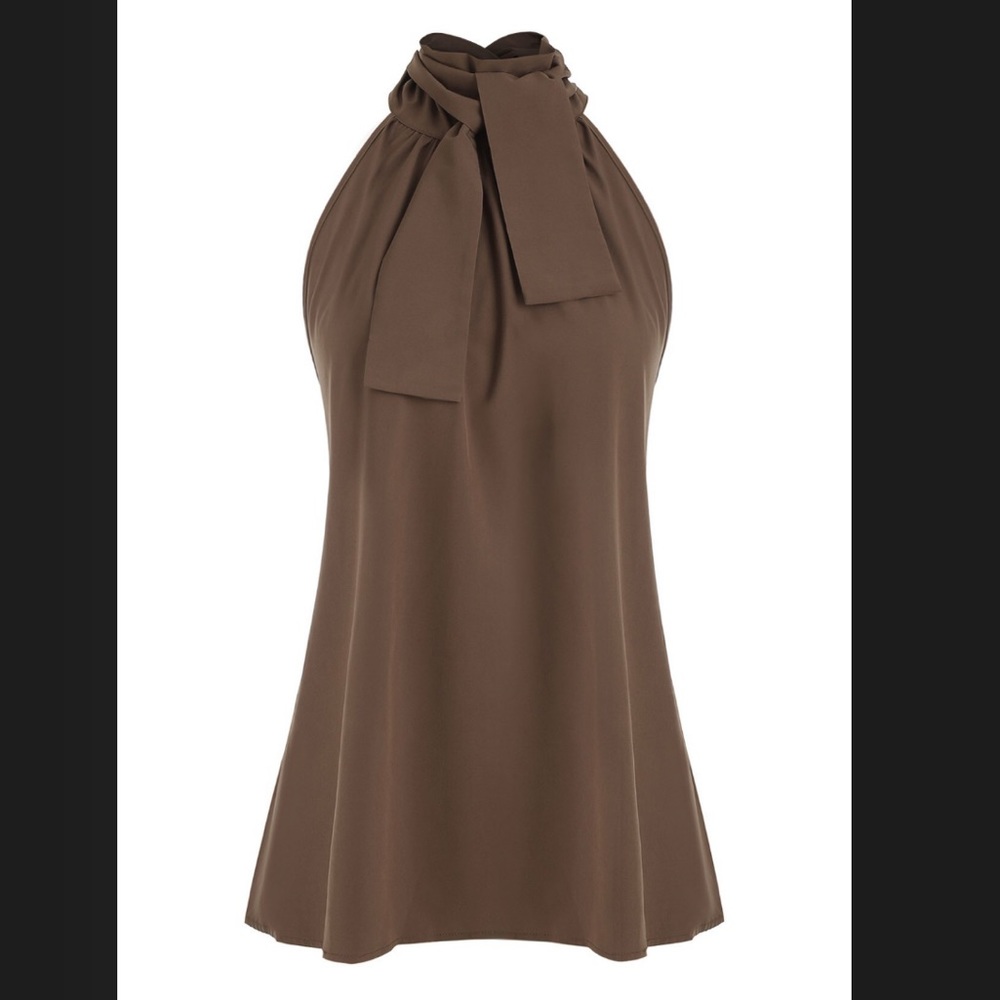 Sleeveless Bow Top